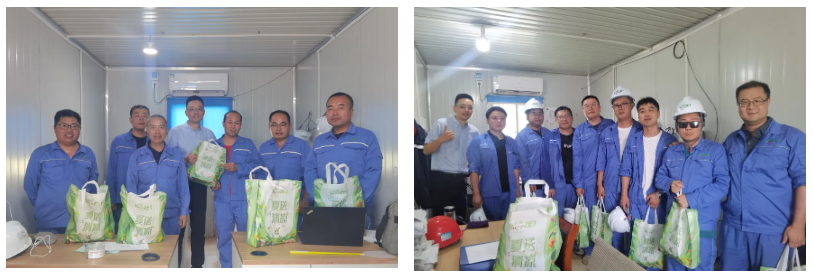 关怀一线 致敬匠心 | 尊龙网址登录官网股份开展项目现场夏日“送清凉”慰问活动